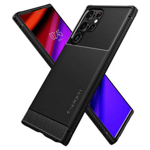 Заредете изображение във визуализатора на галерията – Spigen rugged armor for samsung s22 ultra matte black - TopMag
