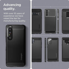Заредете изображение във визуализатора на галерията – Spigen rugged armor for sony xperia 1 iii matte black - TopMag
