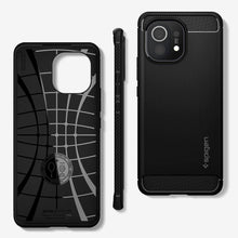 Заредете изображение във визуализатора на галерията – Spigen rugged armor for xiaomi mi 11 matte black - TopMag
