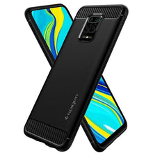 Заредете изображение във визуализатора на галерията – Spigen rugged armor for xiaomi redmi note 9s / 9 pro / 9 pro max matte black - само за 34 лв
