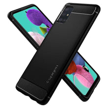 Заредете изображение във визуализатора на галерията – Spigen rugged armor гръб - samsung a51 matte черен - само за 32.1 лв
