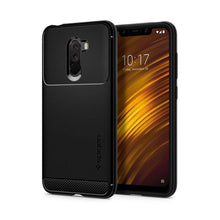 Заредете изображение във визуализатора на галерията – Spigen rugged armor гръб - Xiaomi pocophone f1 черен - само за 33.1 лв
