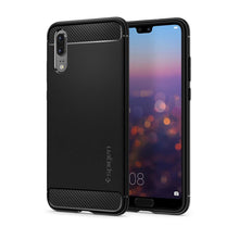 Заредете изображение във визуализатора на галерията – Spigen rugged armor гръб за huawei p20 черен - само за 32.1 лв
