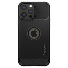 Заредете изображение във визуализатора на галерията – Spigen rugged armor гръб за iphone 13 pro max matte black - TopMag
