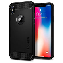 Заредете изображение във визуализатора на галерията – Spigen rugged armor гръб за iPhone 5s / 5se черен - само за 30.6 лв
