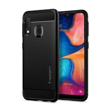 Заредете изображение във визуализатора на галерията – Spigen rugged armor гръб за samsung a20e черен - само за 31.8 лв
