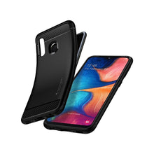 Заредете изображение във визуализатора на галерията – Spigen rugged armor гръб за samsung a20e черен - само за 31.8 лв
