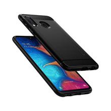 Заредете изображение във визуализатора на галерията – Spigen rugged armor гръб за samsung a20e черен - само за 31.8 лв
