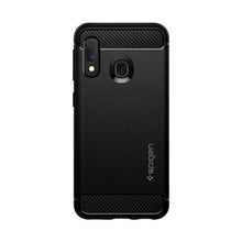 Заредете изображение във визуализатора на галерията – Spigen rugged armor гръб за samsung a20e черен - само за 31.8 лв
