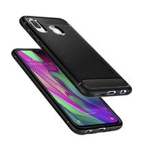 Заредете изображение във визуализатора на галерията – Spigen rugged armor гръб за samsung a40 черен - само за 31.6 лв
