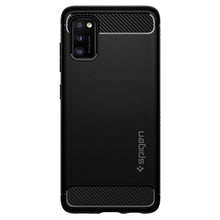 Заредете изображение във визуализатора на галерията – Spigen rugged armor гръб за samsung  a41 черен - само за 34 лв
