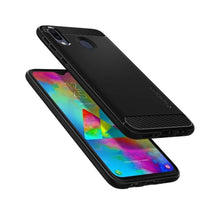 Заредете изображение във визуализатора на галерията – Spigen rugged armor гръб за samsung m20 matte черен - само за 32.9 лв
