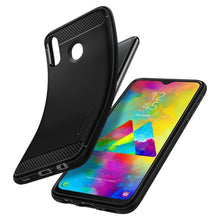 Заредете изображение във визуализатора на галерията – Spigen rugged armor гръб за samsung m20 matte черен - само за 32.9 лв
