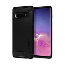Заредете изображение във визуализатора на галерията – Spigen rugged armor гръб за samsung s10 мат черен - TopMag
