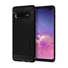 Заредете изображение във визуализатора на галерията – Spigen rugged armor гръб за samsung s10 plus matte черен - само за 32.8 лв

