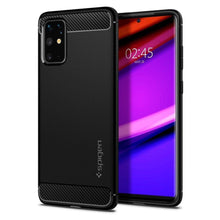 Заредете изображение във визуализатора на галерията – Spigen rugged armor гръб за samsung s20 plus черен мат - само за 34 лв
