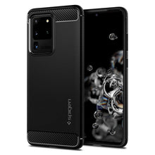 Заредете изображение във визуализатора на галерията – Spigen rugged armor гръб за samsung s20 ultra черен мат - само за 34 лв
