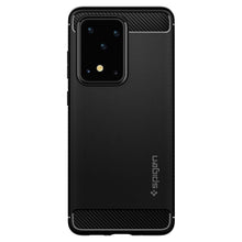 Заредете изображение във визуализатора на галерията – Spigen rugged armor гръб за samsung s20 ultra черен мат - само за 34 лв
