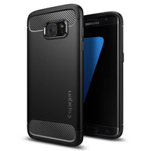 Заредете изображение във визуализатора на галерията – Spigen rugged armor гръб за samsung s7 edge черен - само за 30.8 лв
