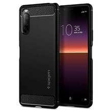Заредете изображение във визуализатора на галерията – Spigen rugged armor гръб за sony xperia 10 ii мат черен - само за 34.3 лв
