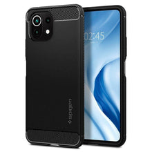 Заредете изображение във визуализатора на галерията – Spigen rugged armor гръб за xiaomi mi 11 lite / mi 11 lite 5g матирано черно - TopMag
