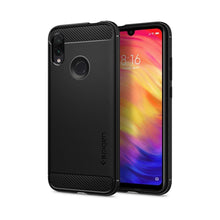 Заредете изображение във визуализатора на галерията – Spigen rugged armor гръб за Xiaomi Redmi note 7 черен - само за 29.8 лв
