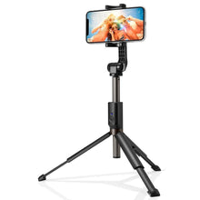Заредете изображение във визуализатора на галерията – Spigen s540w wireless selfie stick tripod black - TopMag
