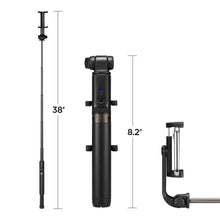 Заредете изображение във визуализатора на галерията – Spigen s540w wireless selfie stick tripod black - TopMag
