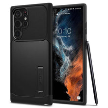 Заредете изображение във визуализатора на галерията – Spigen slim armor for samsung s22 ultra black - TopMag
