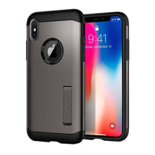 Заредете изображение във визуализатора на галерията – Spigen slim armor гръб - iPhone x / xs сив - само за 43.5 лв
