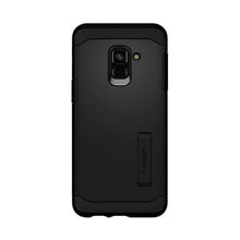 Заредете изображение във визуализатора на галерията – Spigen slim armor гръб за samsung a8 2018 черен - само за 43 лв
