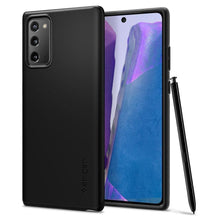 Заредете изображение във визуализатора на галерията – Spigen thin fit for samsung note 20 black - само за 34.8 лв
