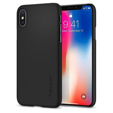 Заредете изображение във визуализатора на галерията – Spigen thin fit гръб - iPhone x / xs  matte черен - само за 33.2 лв
