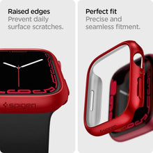 Заредете изображение във визуализатора на галерията – Spigen thin fit калъф за apple watch 7 (41mm) metallic red - TopMag
