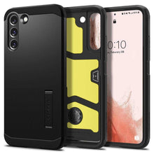 Заредете изображение във визуализатора на галерията – Spigen tough armor case for samsung s22 black - TopMag
