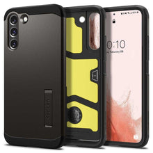Заредете изображение във визуализатора на галерията – Spigen tough armor case for samsung s22 gunmetal - TopMag
