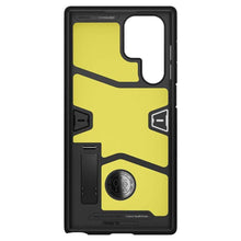 Заредете изображение във визуализатора на галерията – Spigen tough armor case for samsung s22 ultra black - TopMag
