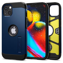 Заредете изображение във визуализатора на галерията – Spigen tough armor гръб за iphone 13 mini navy blue - TopMag
