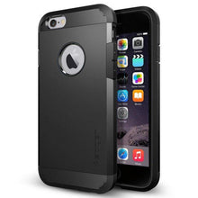 Заредете изображение във визуализатора на галерията – Spigen tough armor гръб за iPhone 6 / 6s черен - само за 41.4 лв
