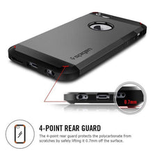 Заредете изображение във визуализатора на галерията – Spigen tough armor гръб за iPhone 6 / 6s черен - само за 41.4 лв
