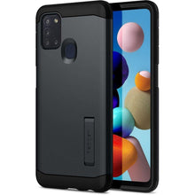 Заредете изображение във визуализатора на галерията – Spigen tough armor гръб за samsung  a21s metal slate - само за 47.3 лв

