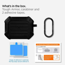 Заредете изображение във визуализатора на галерията – Spigen tough armor калъф за airpods pro black - TopMag
