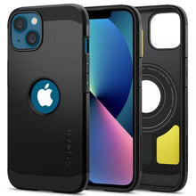 Заредете изображение във визуализатора на галерията – Spigen tough armor mag magsafe гръб за iphone 13 black - TopMag
