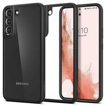Заредете изображение във визуализатора на галерията – Spigen ultra hybrid case for samsung s22 matte black - TopMag
