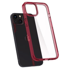 Заредете изображение във визуализатора на галерията – Spigen ultra hybrid гръб за iphone 13 mini red crystal - TopMag
