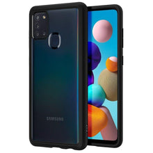 Заредете изображение във визуализатора на галерията – Spigen ultra hybrid гръб за samsung a21s мат черен - само за 38.4 лв

