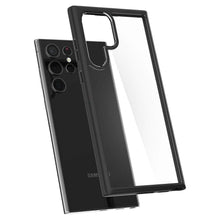 Заредете изображение във визуализатора на галерията – Spigen ultra hybrid гръб за samsung s22 ultra matte black - TopMag
