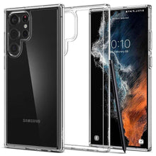 Заредете изображение във визуализатора на галерията – Spigen ultra hybrid гръб за samsung s22 ultra прозрачен - TopMag
