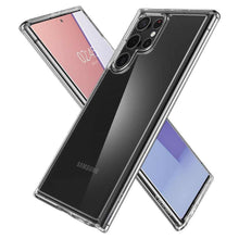 Заредете изображение във визуализатора на галерията – Spigen ultra hybrid гръб за samsung s22 ultra прозрачен - TopMag
