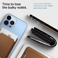 Заредете изображение във визуализатора на галерията – Spigen valentinus universal magnetic джоб за карти magsafe кафяв - TopMag

